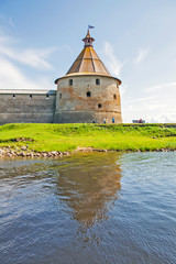 Golovin tower. "Oreshek" fortress. Shlisselburg. Leningrad region. Russia