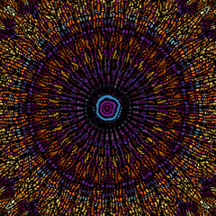 Vector mosaic art pattern. Curved mosaic image