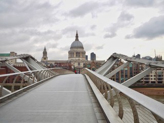St Pauls and Millennium Bridge