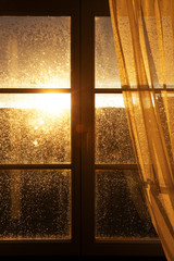 raindrops on window pane