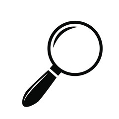 Magnifying glass vector icon. magnifier illustration symbol. search logo or sign. For web sites or mobile device.