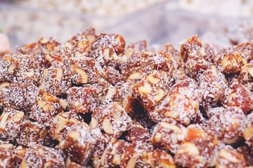 Assorted Turkish Delight bars (Sugar coated soft candy)