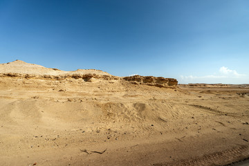 The Sahara desert along the coast of the Red Sea, near Marsa Alam, Egypt, Africa