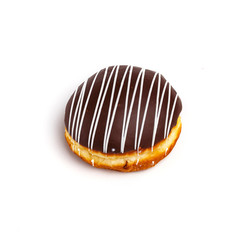 Sugar donut isolated on a white background.