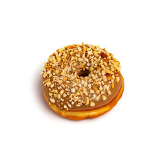 Sugar donut isolated on a white background.