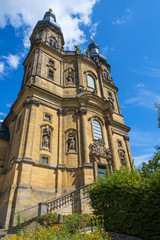 Fototapeta na wymiar Die Kirche des Klosters Banz nahe Bad Staffelstein/Deutschland in Oberfranken
