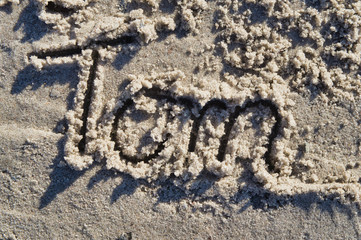 Name im Sand