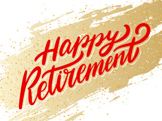 Happy Retirement banner.