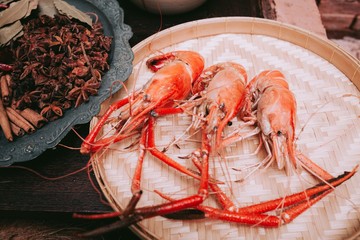 Thai kitchen cooking season.