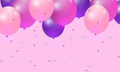Bithday Ballon Banner Design