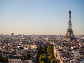 Fototapeta na wymiar Paris and the Eiffel Tower