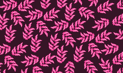 Floral Leaves Pattern Background