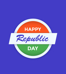 Happy Republic Day India vector poster