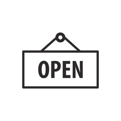 open icon vector design illustration