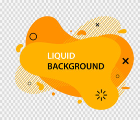 Multicolored flat style abstract vector banner background. Modern geometric liquid form. Modern template. Template for the design for logo, flyer, presentation etc. Vector illustration