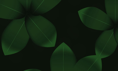 A beautiful green leaves background
