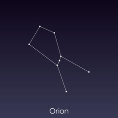 Obraz premium constellation as it can be seen by the naked eye.