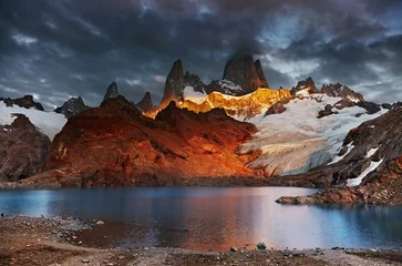 Crédence de cuisine en verre imprimé Fitz Roy Mount Fitz Roy, Patagonia, Argentina
