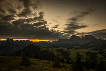 Sonnenaufgang Seiser Alm