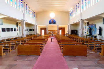 chiesa santissima immacolata di gabicce mare,marche,italia
