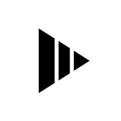 Vector arrow icon. black arrow icon with trendy flat style icon isolated on white background