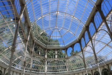 Techo del Palacio de Cristal de Madrid