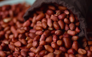 groundnuts fresh raw peanuts without shell