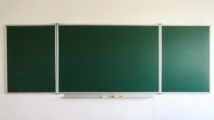 Green classroom blackboard. Classroom blackboard with place for text - Powered by Adobe