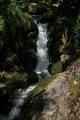 Naklejka na ściany i meble Waterfalls and Slopes. Myra Falls ,in the Muggendorf in Lower Austria