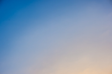 Twilight blue sky with clouds