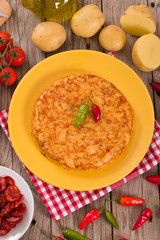 Spanish omelette. 