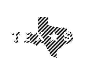 Texas State logo, emblem, t-shirt design. Vector illustration.