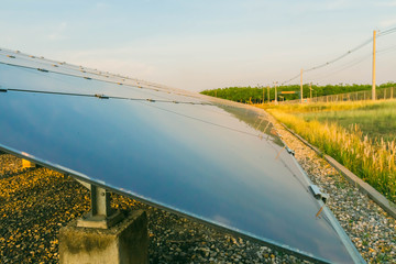 Solar panel, alternative electricity source - concept of sustainable resources, And this is the...