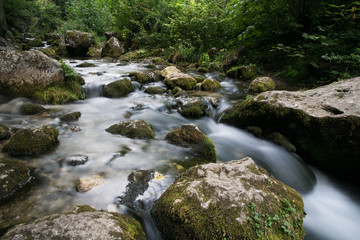 Waterfalls and Slopes. Myra Falls ,in the Muggendorf in Lower Austria