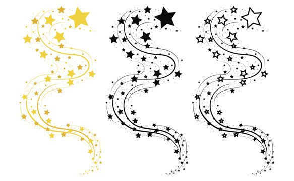 Premium Vector  Sparking star burn or blust cluster vector set collection