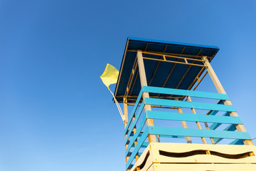 yellow flag rescue service tower