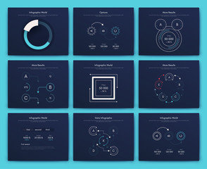 Infographic vector brochure elements for business illustration