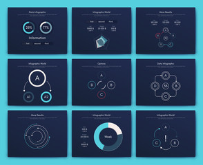 Infographic vector brochure elements for business illustration