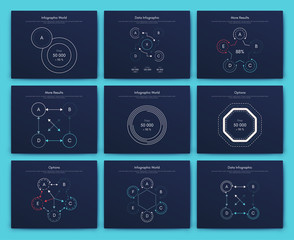 Infographic vector brochure elements for business illustration
