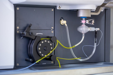 The laboratory high-resolution microwave plasma atomic emission spectrometer (MPAES) device for...