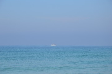 yacht in the sea