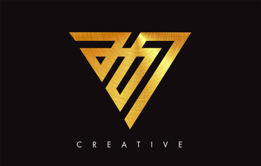 V Golden Letter Modern Trendy Design Logo. Letter V Icon Logo with Modern Monogram