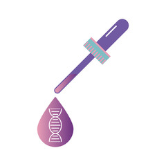 DNA, genetic sign, elements and icons collection