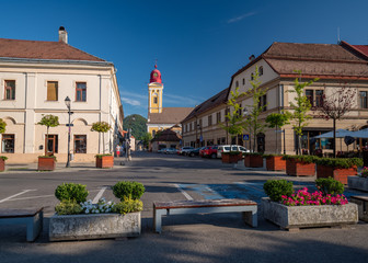 Central square of Baia Mare, the capital of Maramures County, Romania
