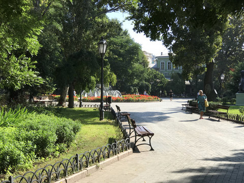 Place To Relax In The Green City Park