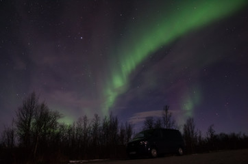 Northern lights (Aurora Borealis) near Tromsø, Norway