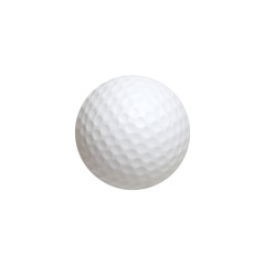 Golf ball isolated on white