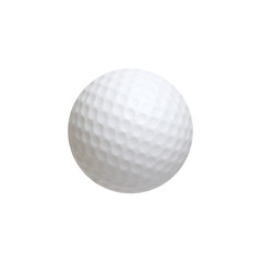 Golf ball isolated on white