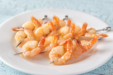 Shrimp skewers