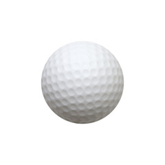 Golf ball isolated on white